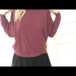 American Apparel garnet pull over