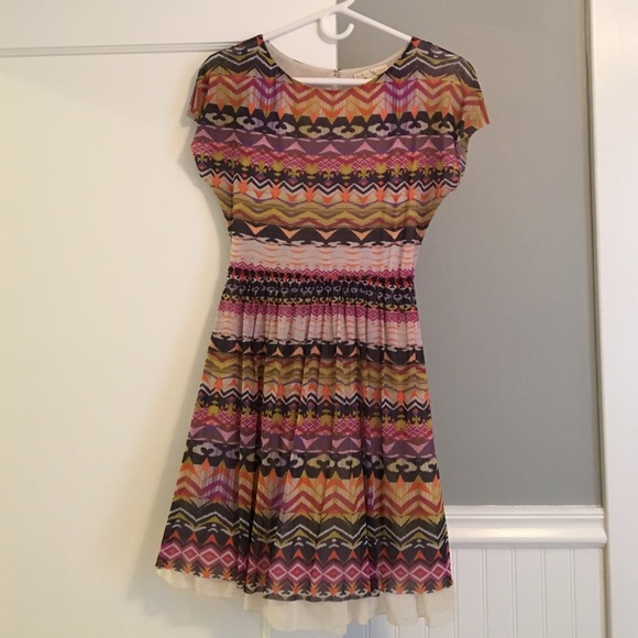 EUC Anthropologie tribal print dress, XS