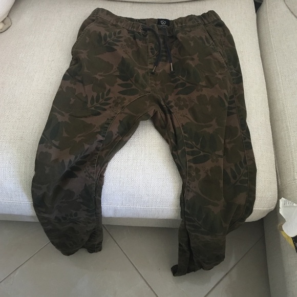 Men's Zanerobe joggers green skinny fit