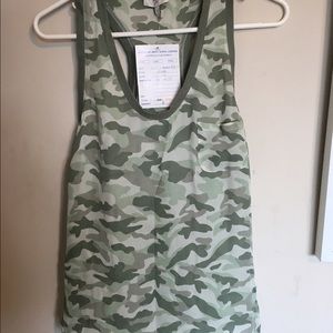 Joie Camo Print Silk Tank