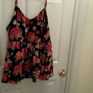 Torrid floral peplum top