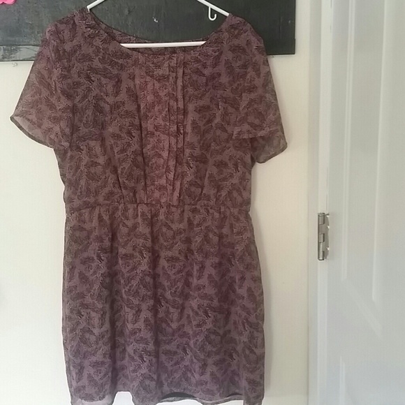 Pink and black dress