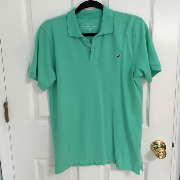 mint green vineyard vines button up
