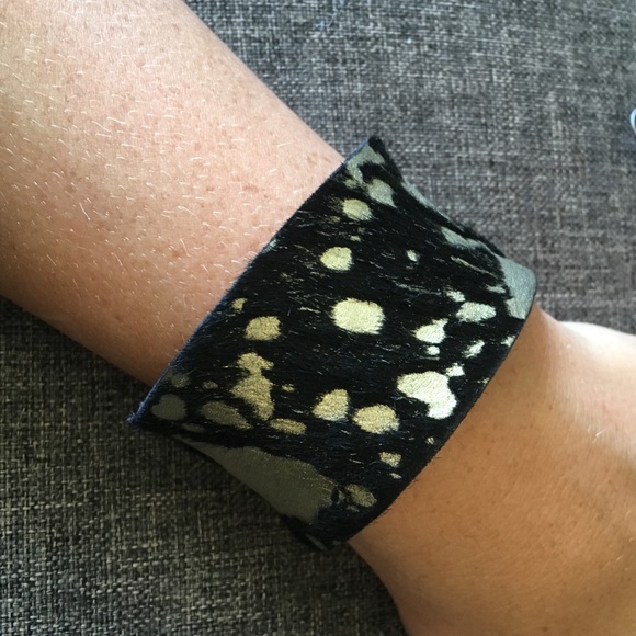 Rustic Cuff- calf skin