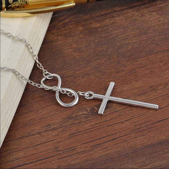 Infinity Cross Necklace - Picture 3 of 3