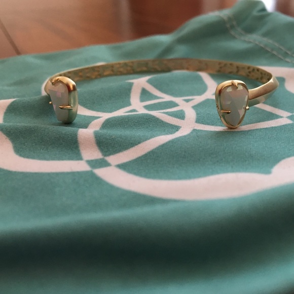 Kendra Scott White Iridescent Stone Cuff