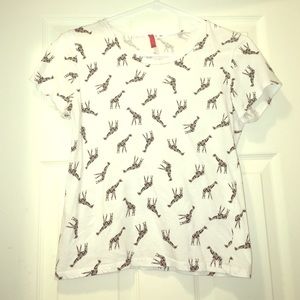 H&M Giraffe Graphic Tee