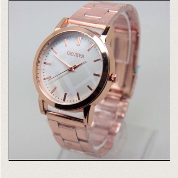 Rose gold watch