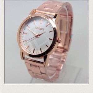 Rose gold watch