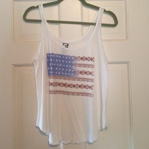 NWOT Billabong American Flag tank top