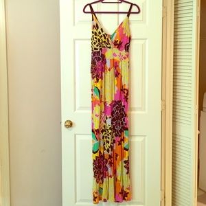 Multicolored long maxi dress