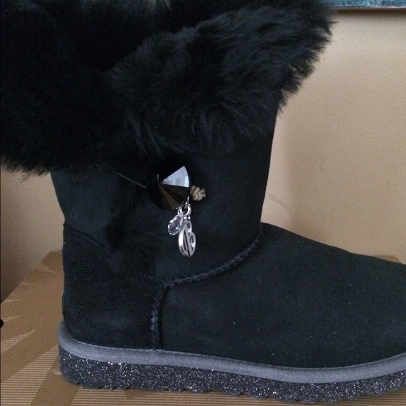 NIB Black custom UGG boots