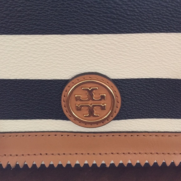 Tory Burch Robinson striped shoulder bag - Picture 2 of 4