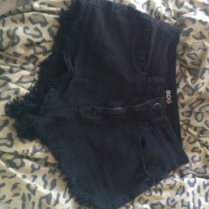 Black high waisted shorts