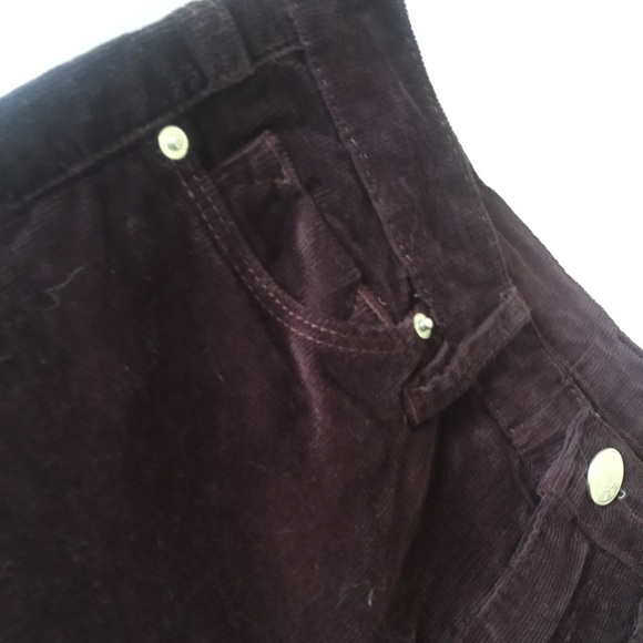 UO High Rise BDG Maroon Corduroy pants