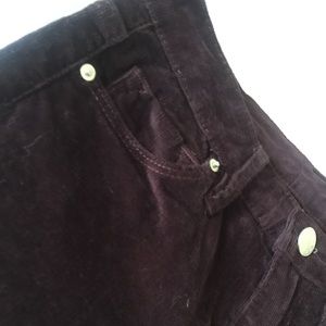 UO High Rise BDG Maroon Corduroy pants