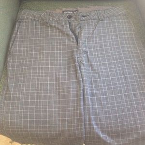 Black plaid shorts