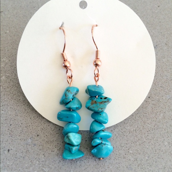 Turquoise Copper Earrings