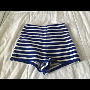 Striped Shorts: High rise