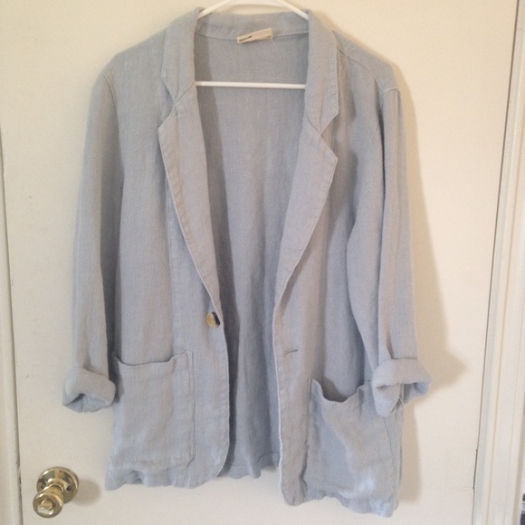 REPOSH linen blazer