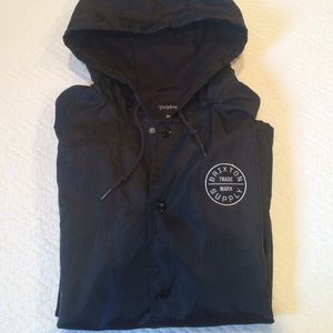 Brixton black rain jacket