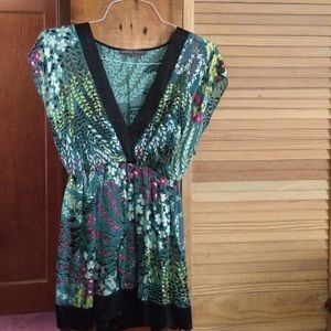 Hale Bob Japanese floral blouse