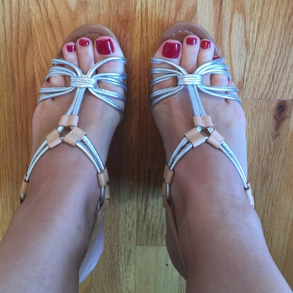 ❌sold❌Coach Silver Wedges