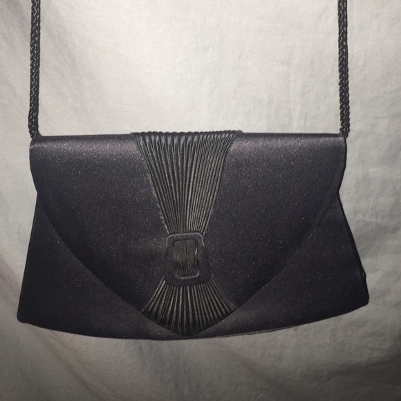 Black Satin Clutch