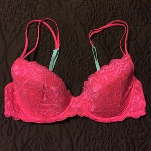 PINK lightly lined Demi bra