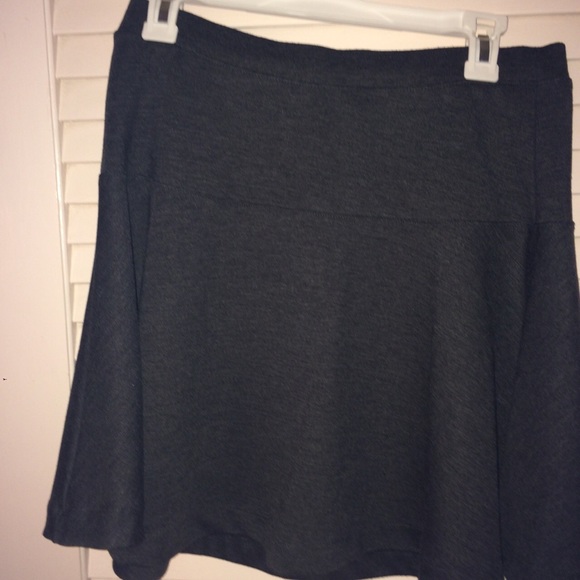 Dark gray circle skirt
