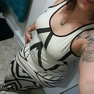 Chevron geometeical maxi dress