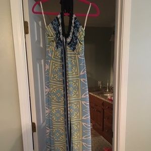 Olian maternity halter dress