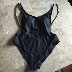 Backless One Piece Bathing Suit