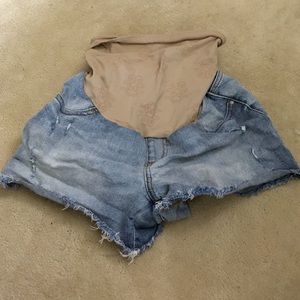 Jessica Simpson Maternity Jean Cutoff Shorts