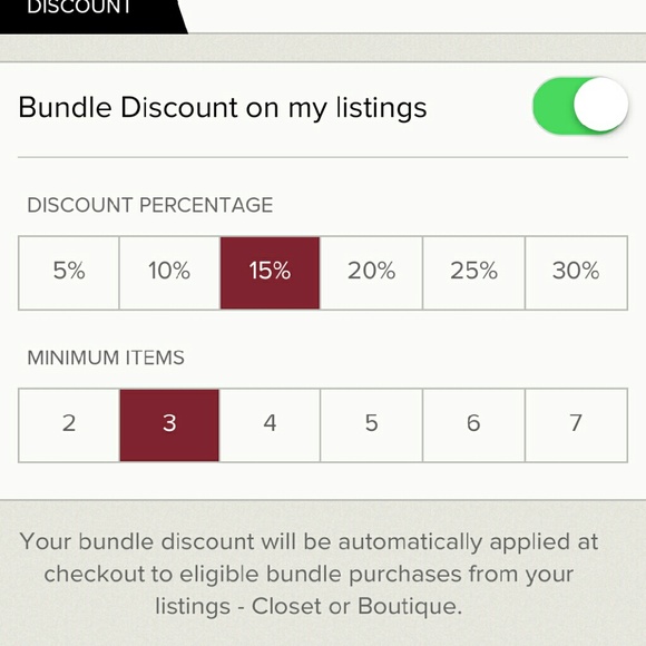 DISCOUNT, BUY 3 OR MORE ITEMS SAVE 15%.