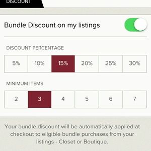 DISCOUNT, BUY 3 OR MORE ITEMS SAVE 15%.