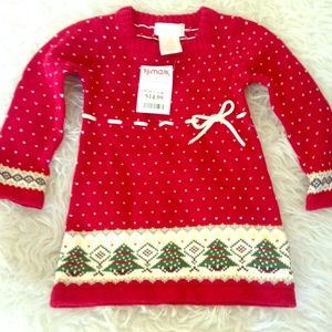 Christmas sweater dress by Savannah 12 months