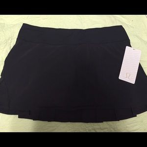 Lululemon-black Pace-setter Skirt