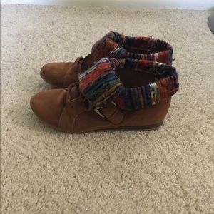 Suede booties