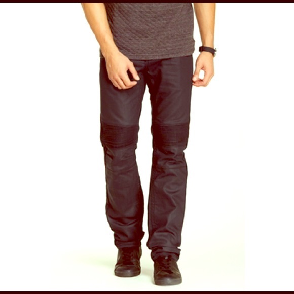 Request Jeans Other - ⚡️PRICE DROP⚡️Black coated Biker Jeans