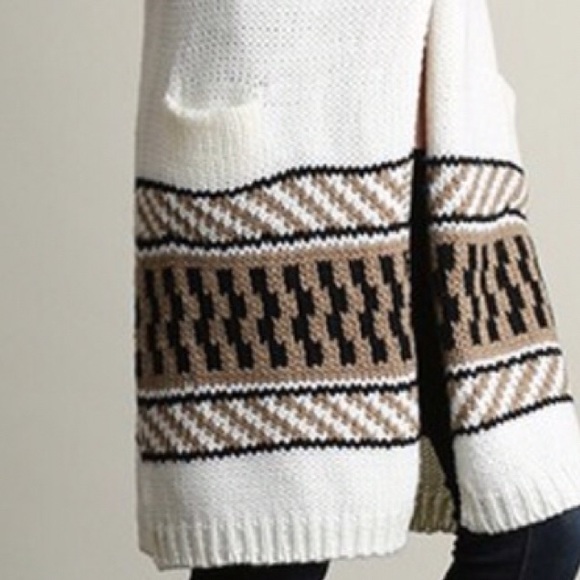 Knit Duster Long Cardigan Sweater - Picture 4 of 4