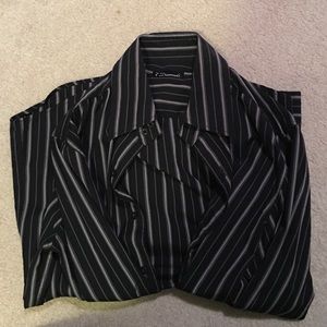 7 Diamonds Men's long sleeve dress shirt