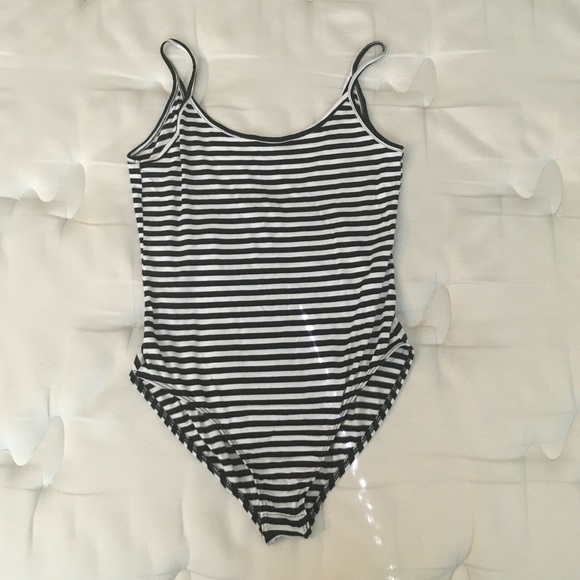 stripped tank body suit