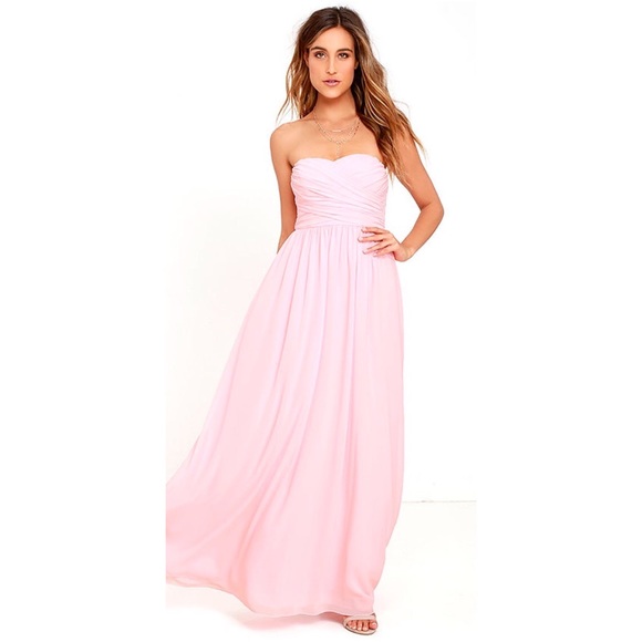 All afloat blush pink maxi dress