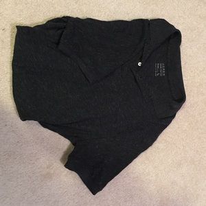 J.Crew Charcoal grey men's cotton polo shirt