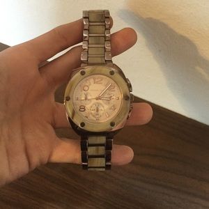 Michael Kors Horn inset chronograph watch