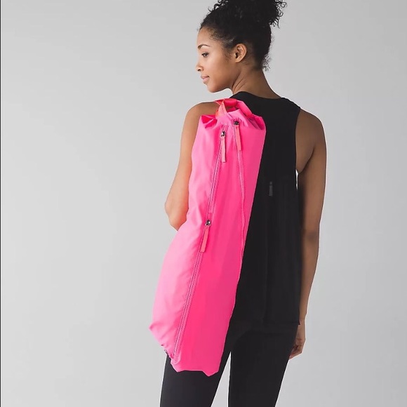 pink yoga mat bag