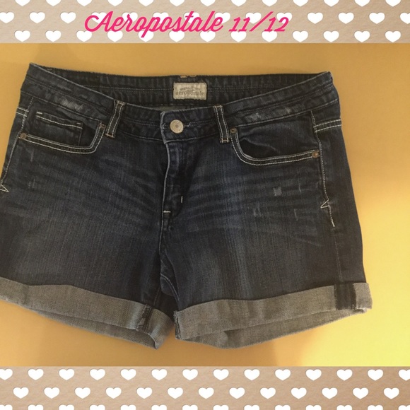 Aeropostale Pants - Aeropostale 11/12 juniors women's blue jean shorts