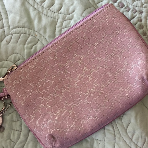 Coach Purple Wristlet - Picture 2 of 3