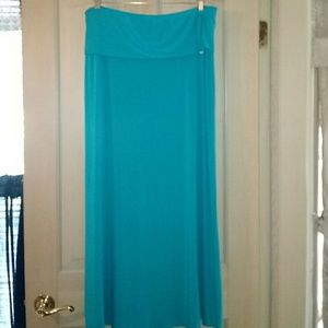 Calvin Klein Teal Strapless Maxi Dress